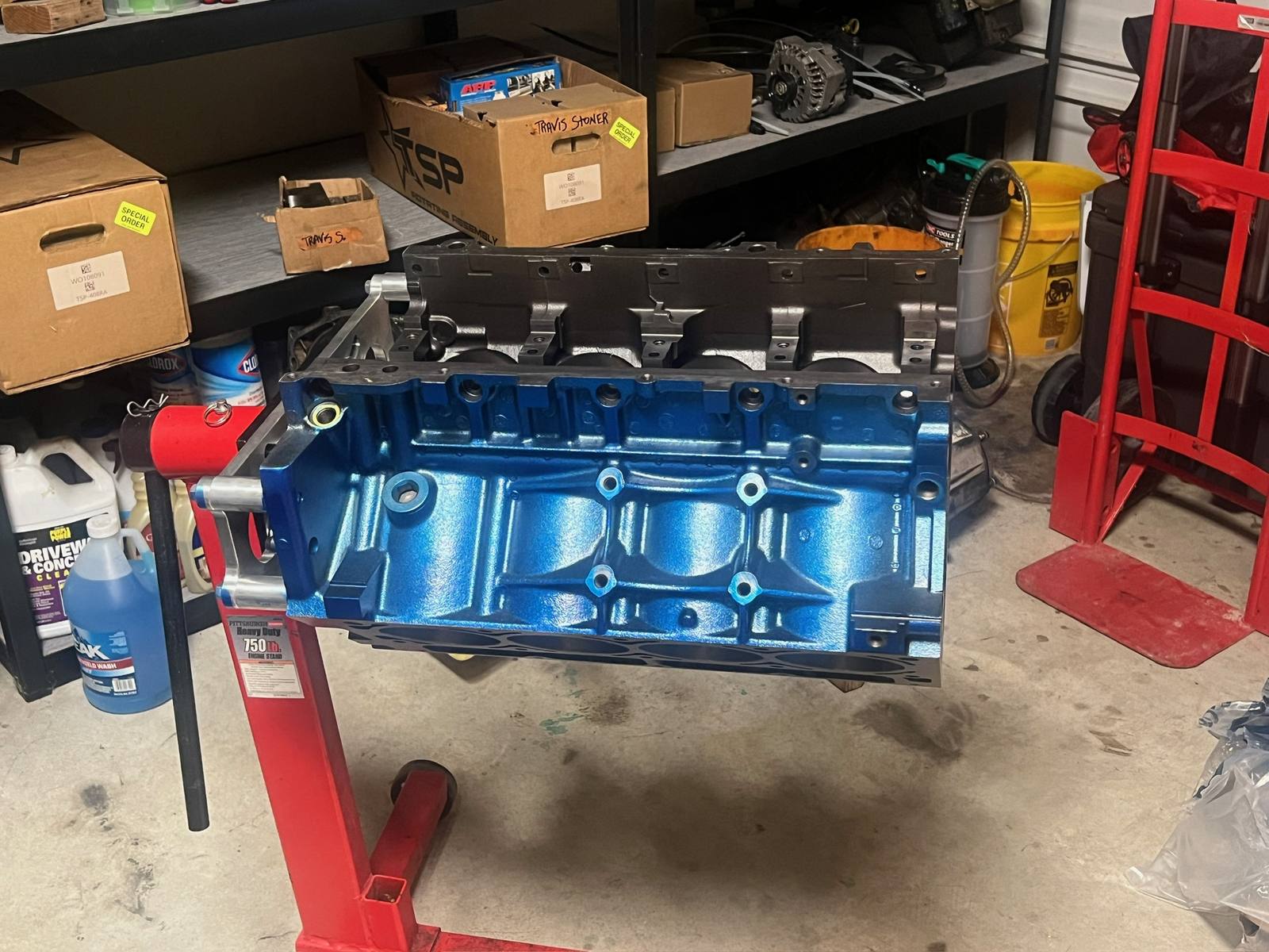 Engine build progress